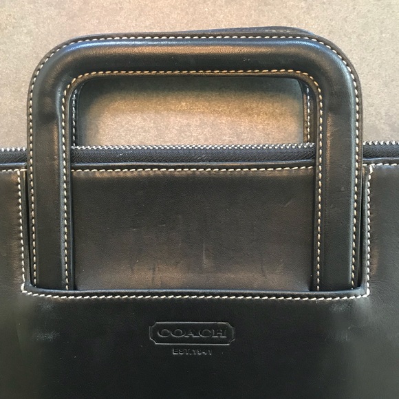 Coach Leather Briefcase - Picture 1 of 8